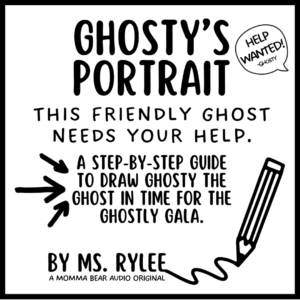 Ghosty's Portrait Book Cover for Halloween Kids Book