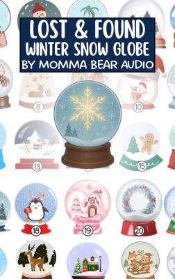 Lost and Found - Winter Snow Globe - MYO Card Label