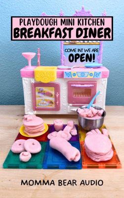 Playdough Mini Kitchen - Breakfast Diner MYO Card Label