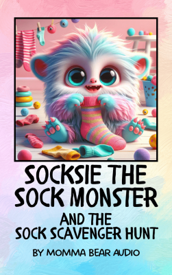 Socksie The Sock Monster-The Sock Scavenger Hunt MYO Label