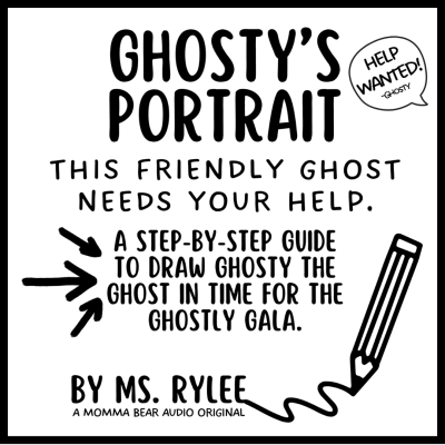 Ghosty's Portrait Book Cover for Halloween Kids Book